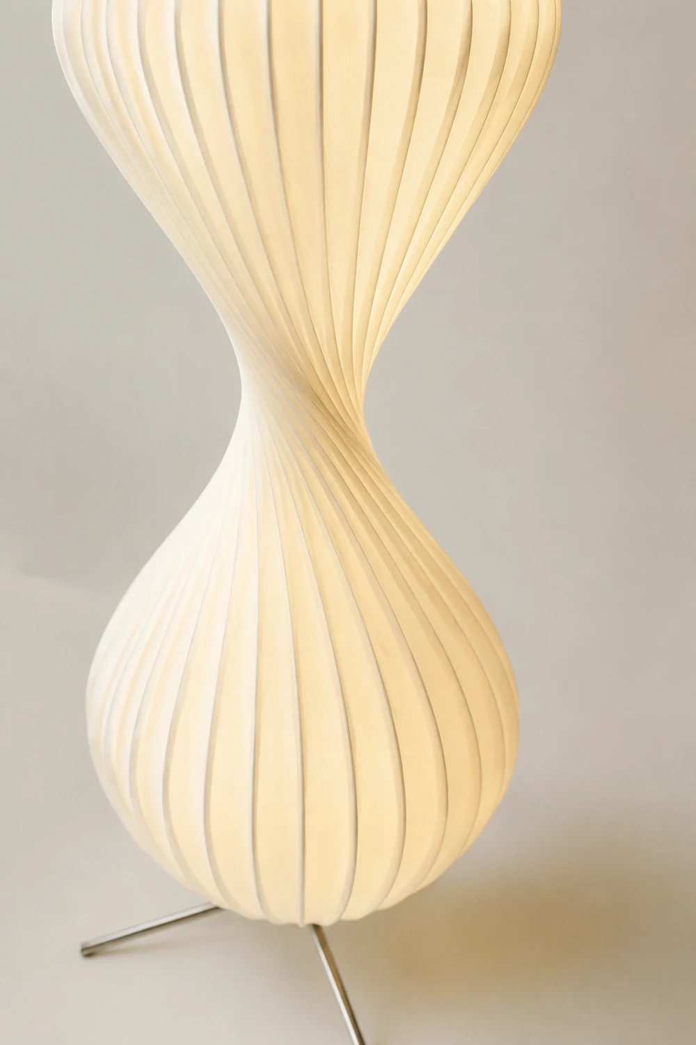 Renée 2/3 Schichten Stehleuchte, Künstlich Stoff & Metall, 109/160CM Lang - Lumpaz