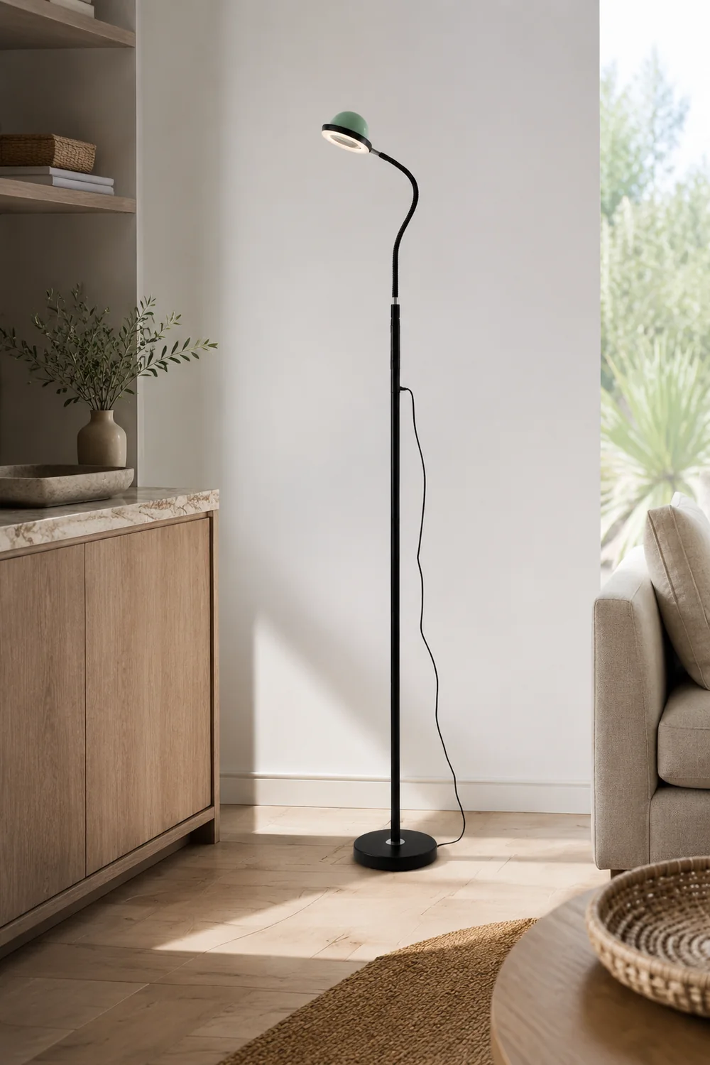 Eryn Kugel-Design Stehleuchte, Metall, 127CM Lang - Lumpaz