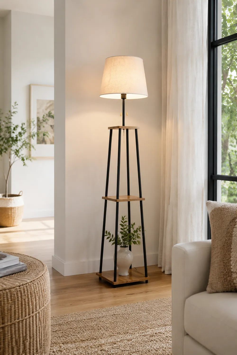 Eryn Stehleuchte in Kegelform mit der Regal, 167CM Lang - Lumpaz
