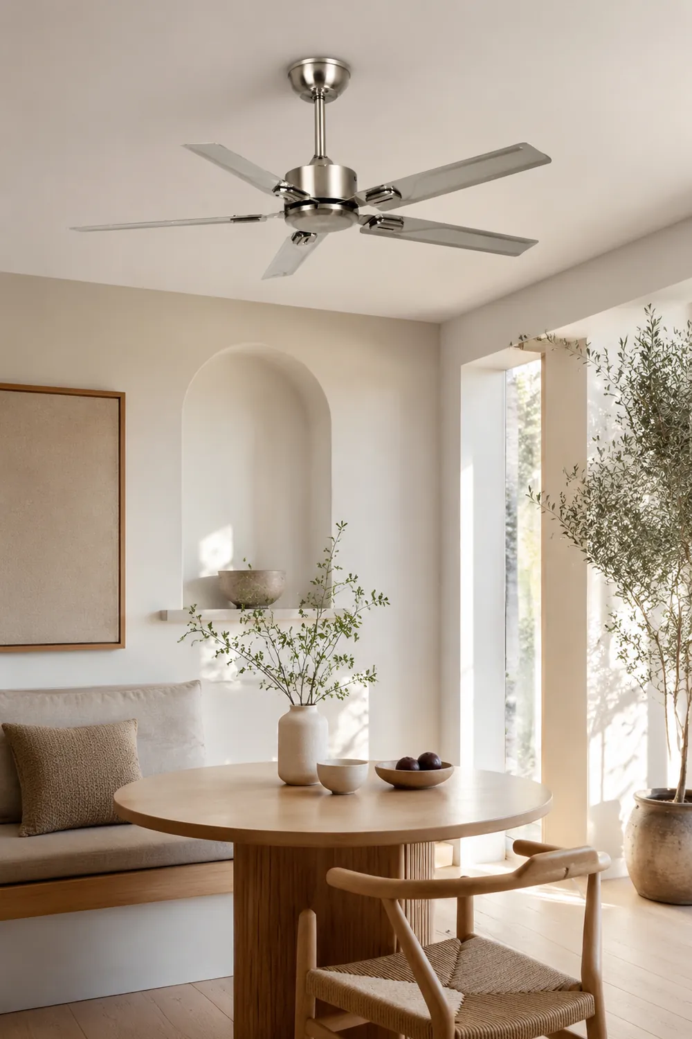 Alessio 5-Blätter Metall Deckenventilator, ∅132CM - Lumpaz