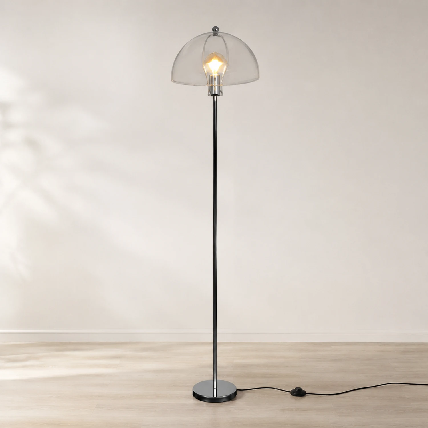 Levy Durchsichtig Glas Stehleuchte, 2 Farben, 150CM Lang - Lumpaz