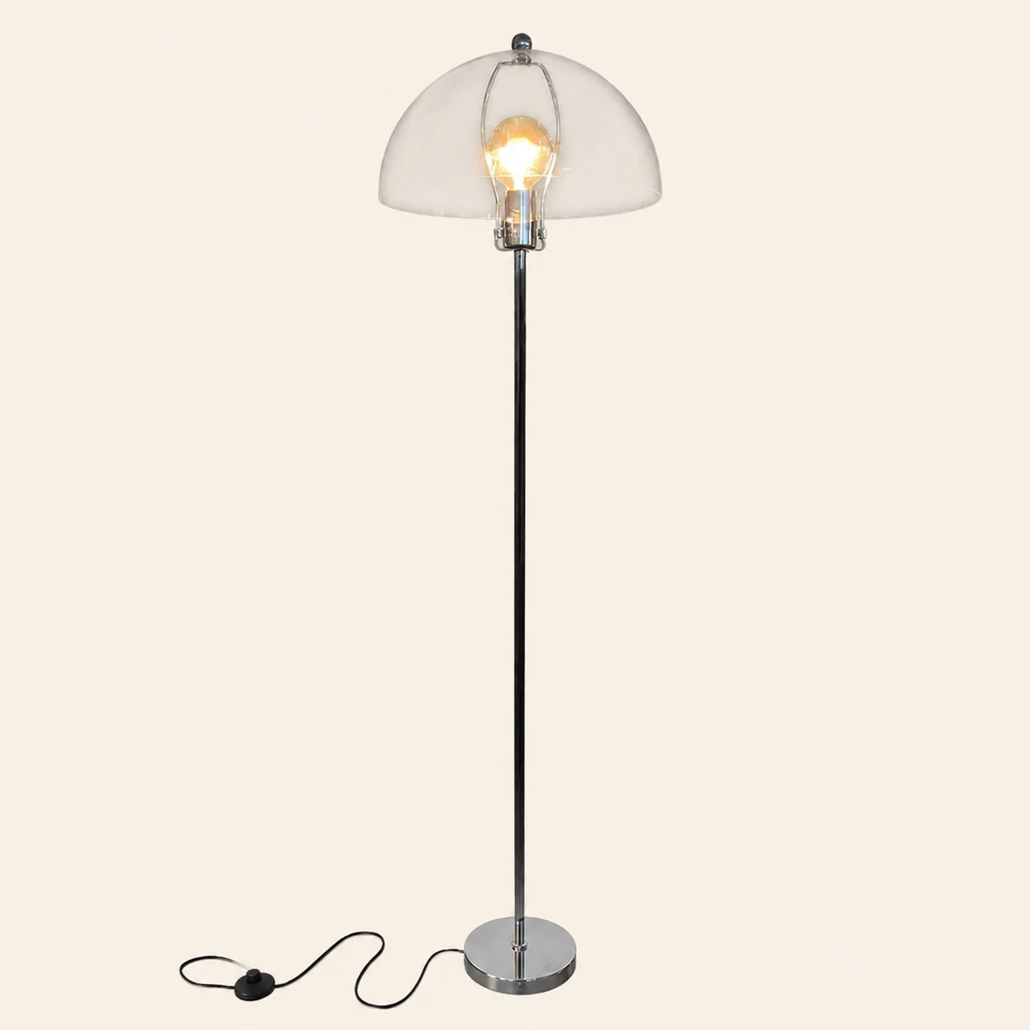 Levy Durchsichtig Glas Stehleuchte, 2 Farben, 150CM Lang - Lumpaz