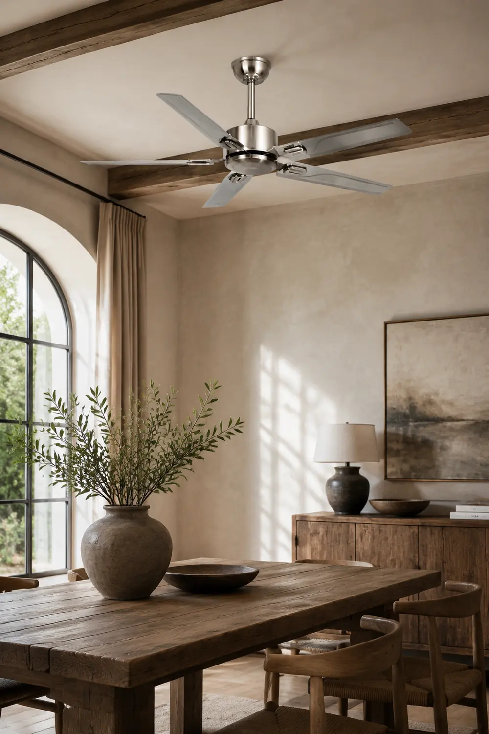 Alessio 5-Blätter Metall Deckenventilator, ∅132CM - Lumpaz