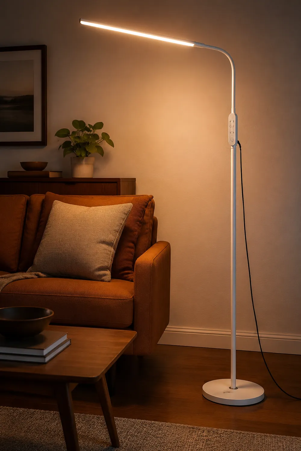 Eryn Elementar Metall Lesen Stehleuchte, 2 Farben, 206CM Lang - Lumpaz