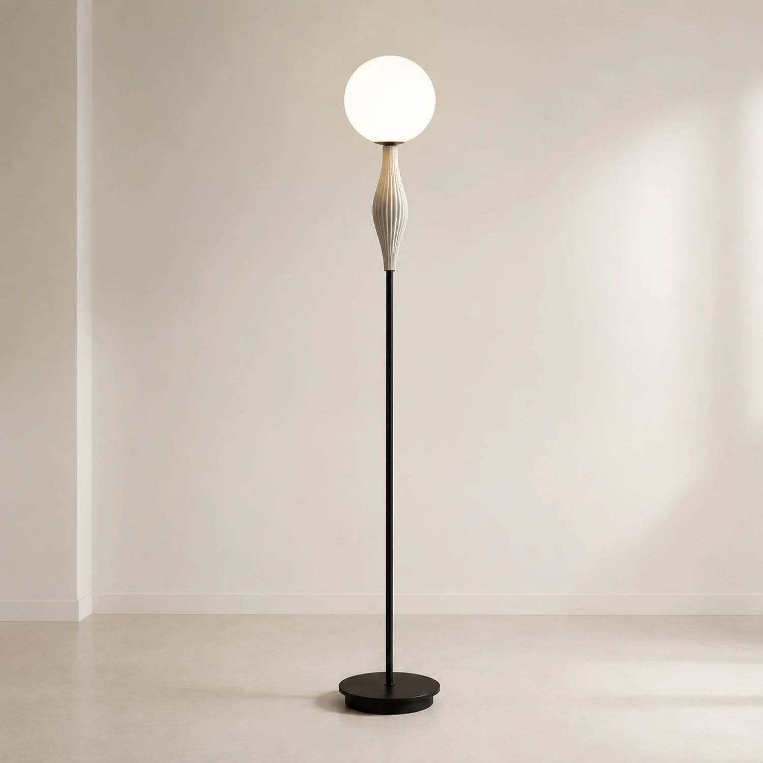Valentina Kugel-Design Stehleuchte, Metall, 160CM Lang - Lumpaz