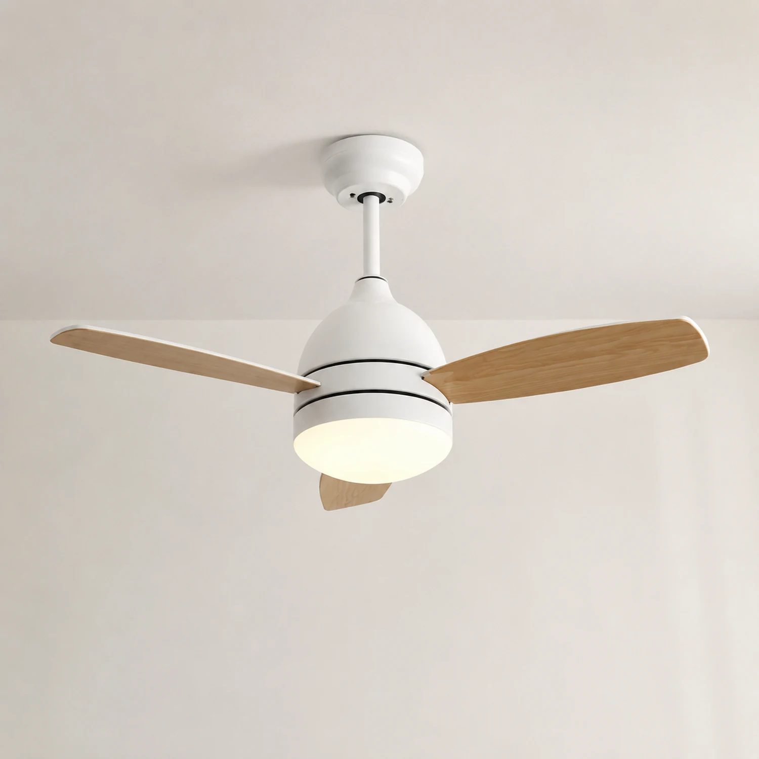 Haydn Modern Elementar Deckenventilator mit Beleuchtung, 3 Farben, ∅105CM - Lumpaz