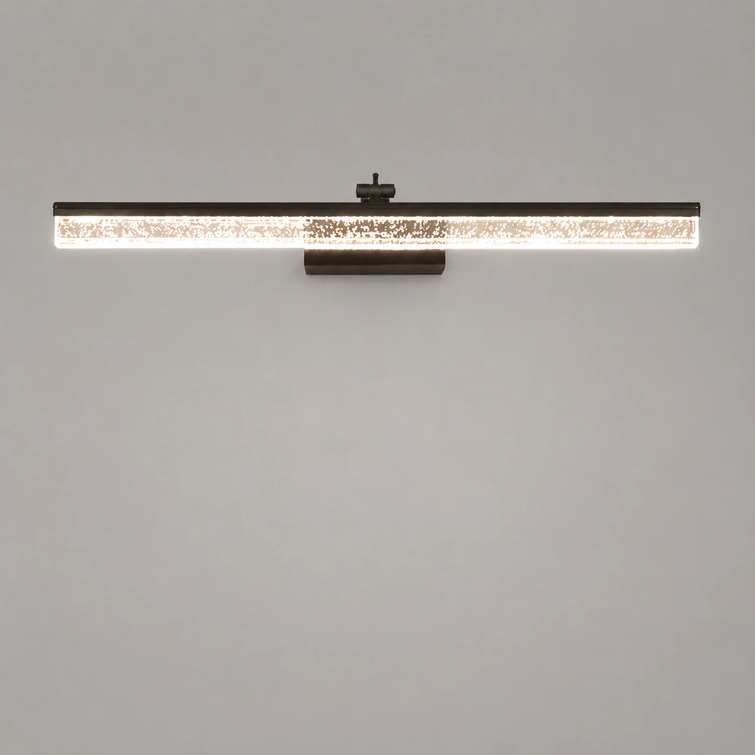 Edge Transparente Lineare Spiegelfront Waschtisch-Wandleuchte, Metall & Acryl, L40/60/80CM - Lumpaz