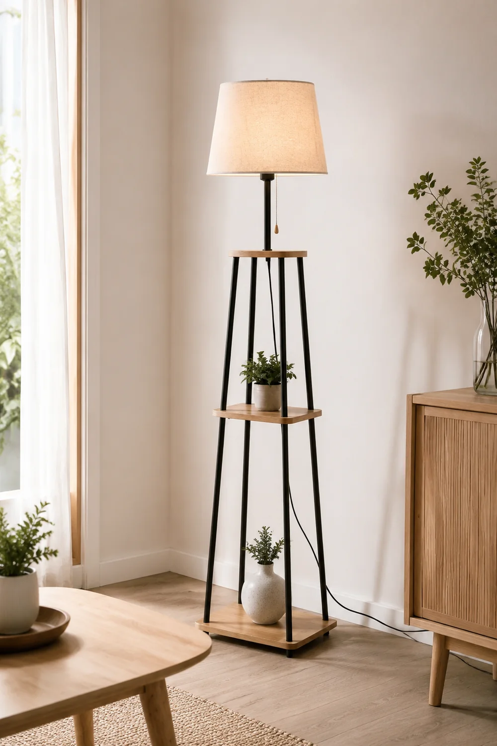 Eryn Stehleuchte in Kegelform mit der Regal, 167CM Lang - Lumpaz