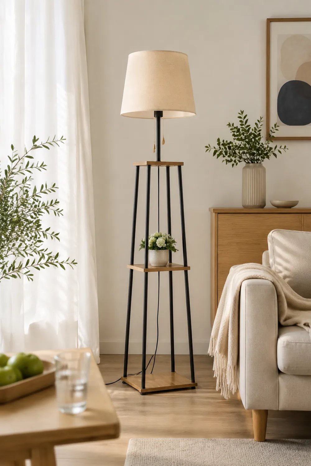 Eryn Stehleuchte in Kegelform mit der Regal, 167CM Lang - Lumpaz