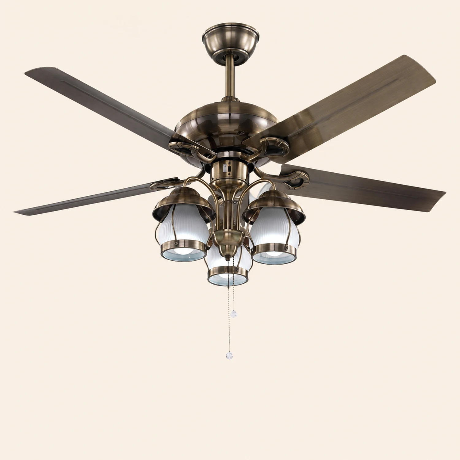 Alessio 4 Blätter Deckenventilator mit Beleuchtung, ∅130CM - Lumpaz