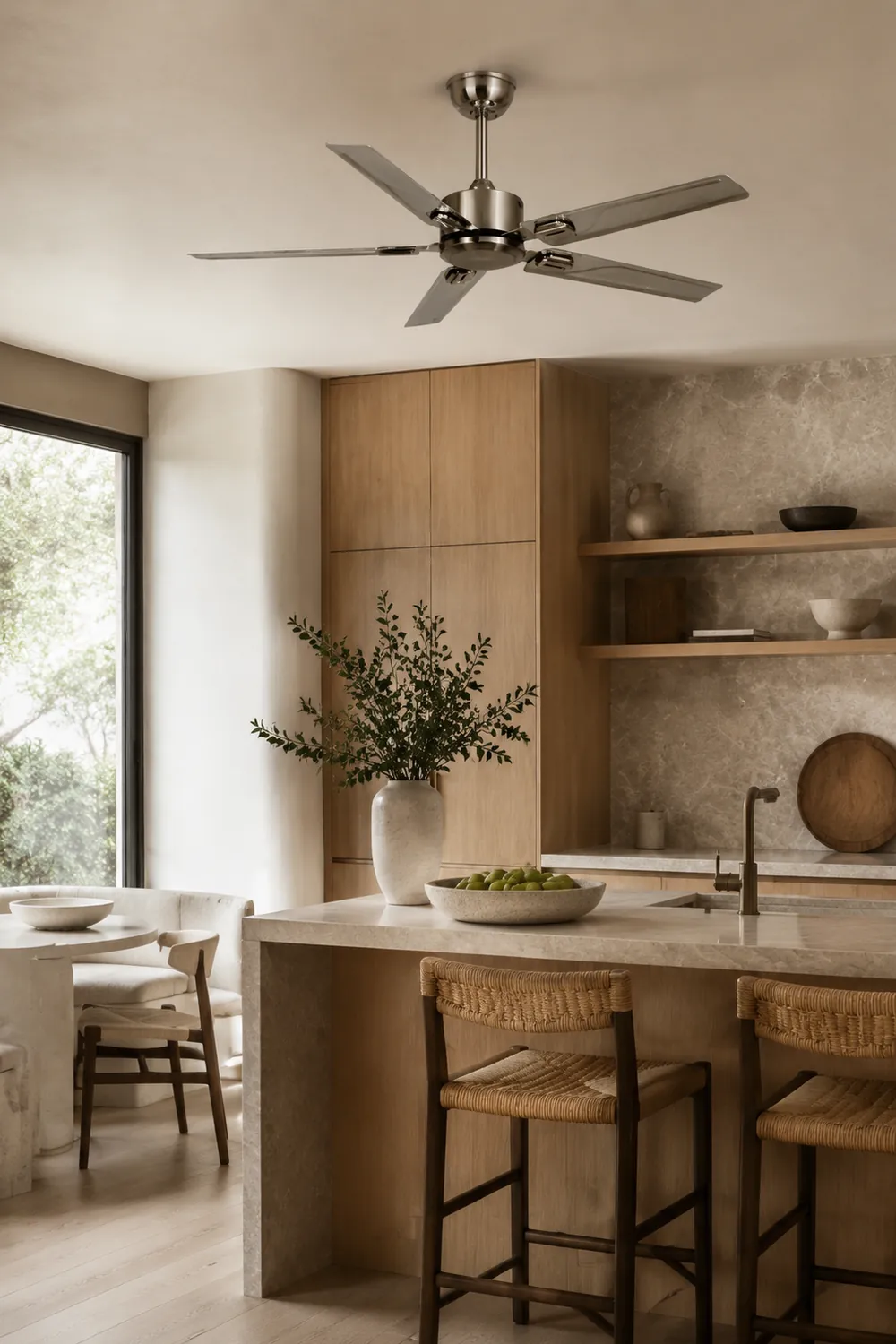 Alessio 5-Blätter Metall Deckenventilator, ∅132CM - Lumpaz