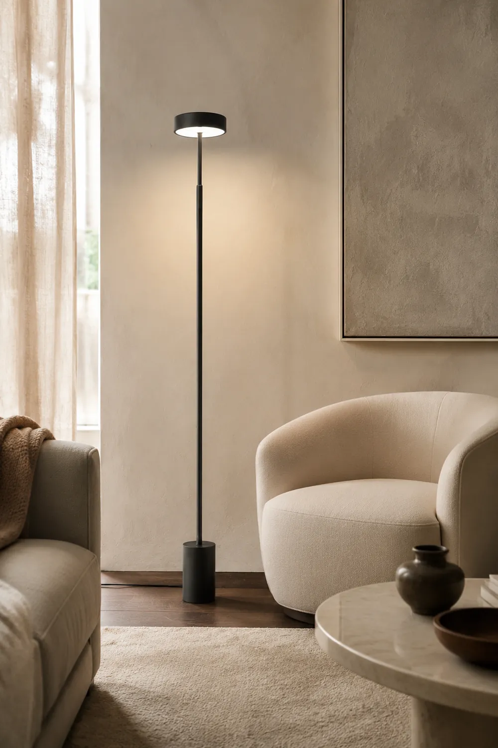 Edge Modern Minimalist Einfach Stehleuchte, 145CM Lang - Lumpaz