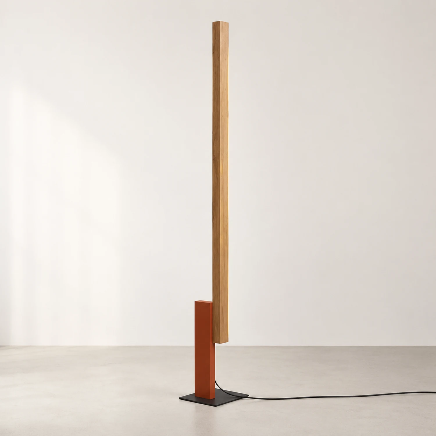 Edge Minimalistisch Lineare Stehleuchte, Holz & Metall, 4 Farben - Lumpaz