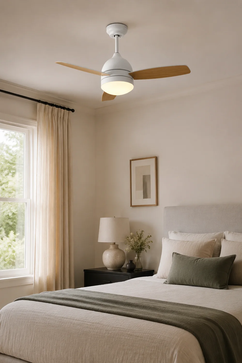 Haydn Modern Elementar Deckenventilator mit Beleuchtung, 3 Farben, ∅105CM - Lumpaz