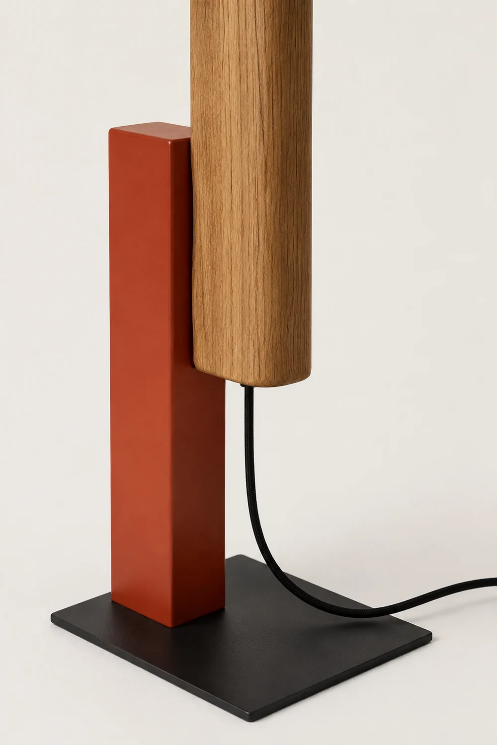 Edge Minimalistisch Lineare Stehleuchte, Holz & Metall, 4 Farben - Lumpaz