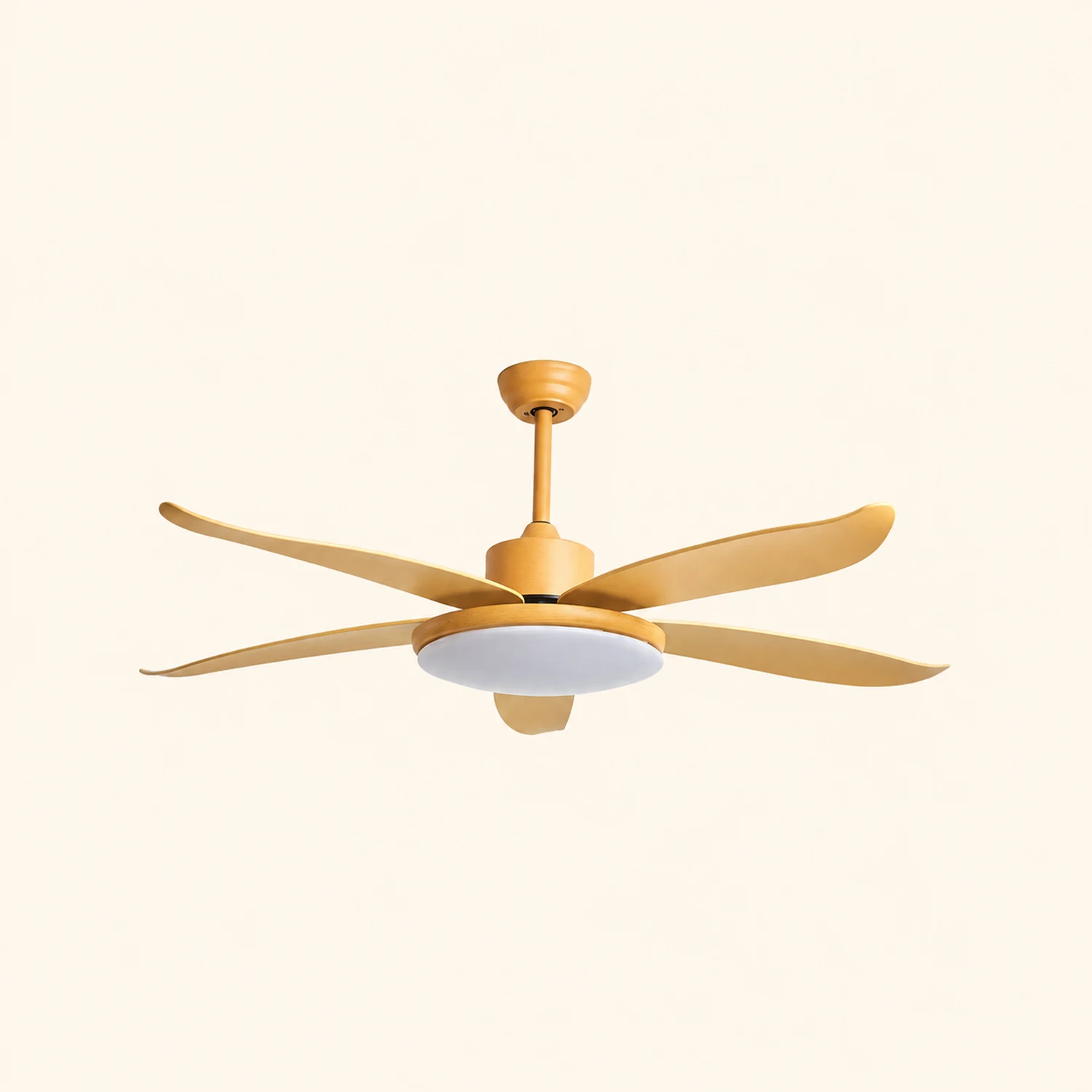 Haydn 5 Blätter Deckenventilator mit Beleuchtung, Metall & Acryl, ∅100/120CM - Lumpaz