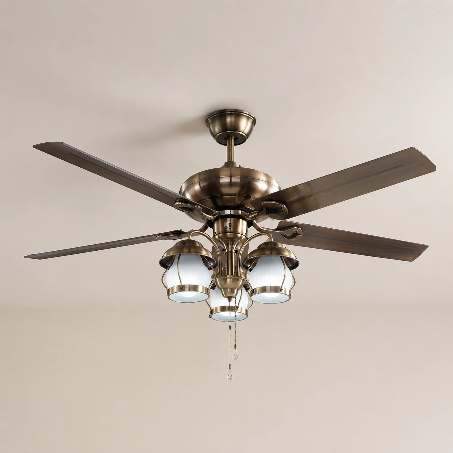 Alessio 4 Blätter Deckenventilator mit Beleuchtung, ∅130CM - Lumpaz