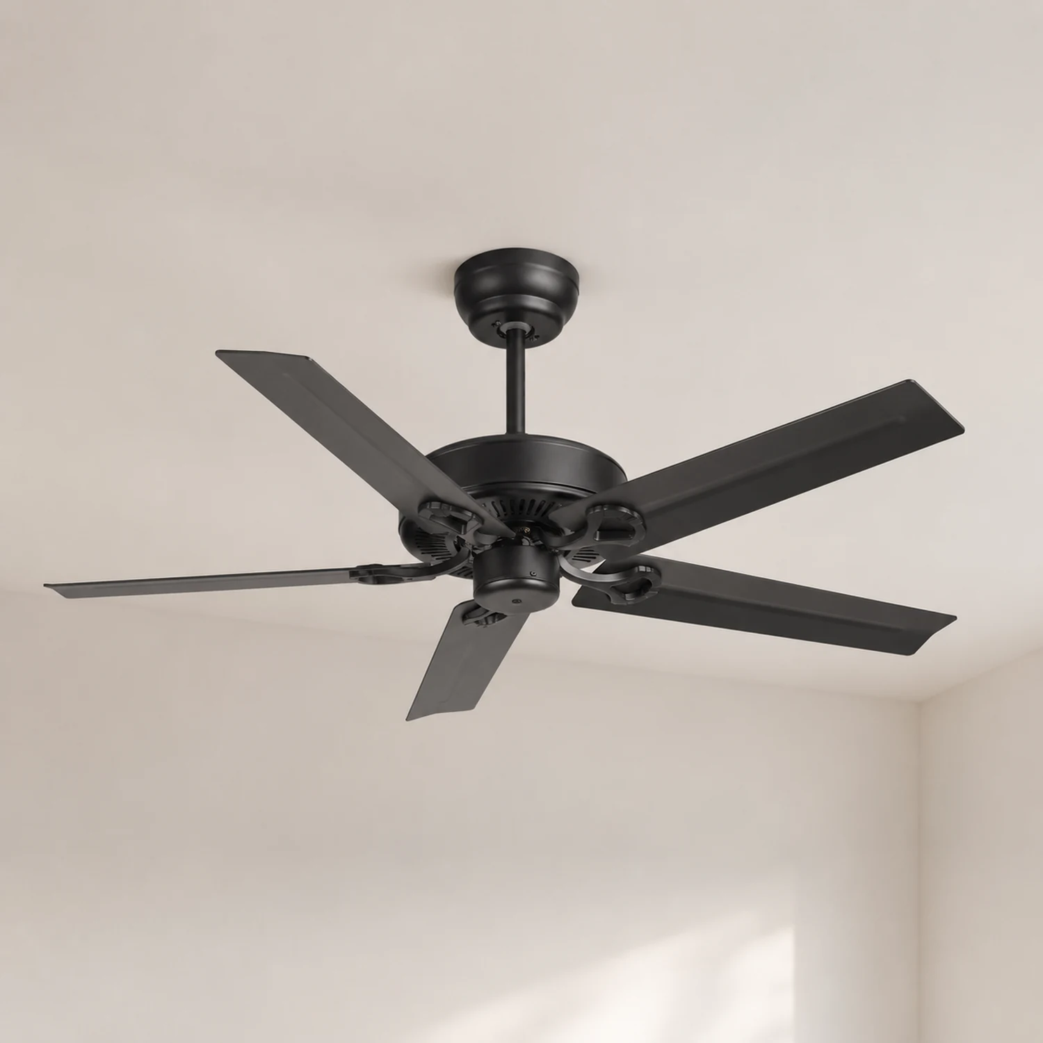 Alessio 5 Blätter Schwarz Deckenventilator, ∅130CM - Lumpaz