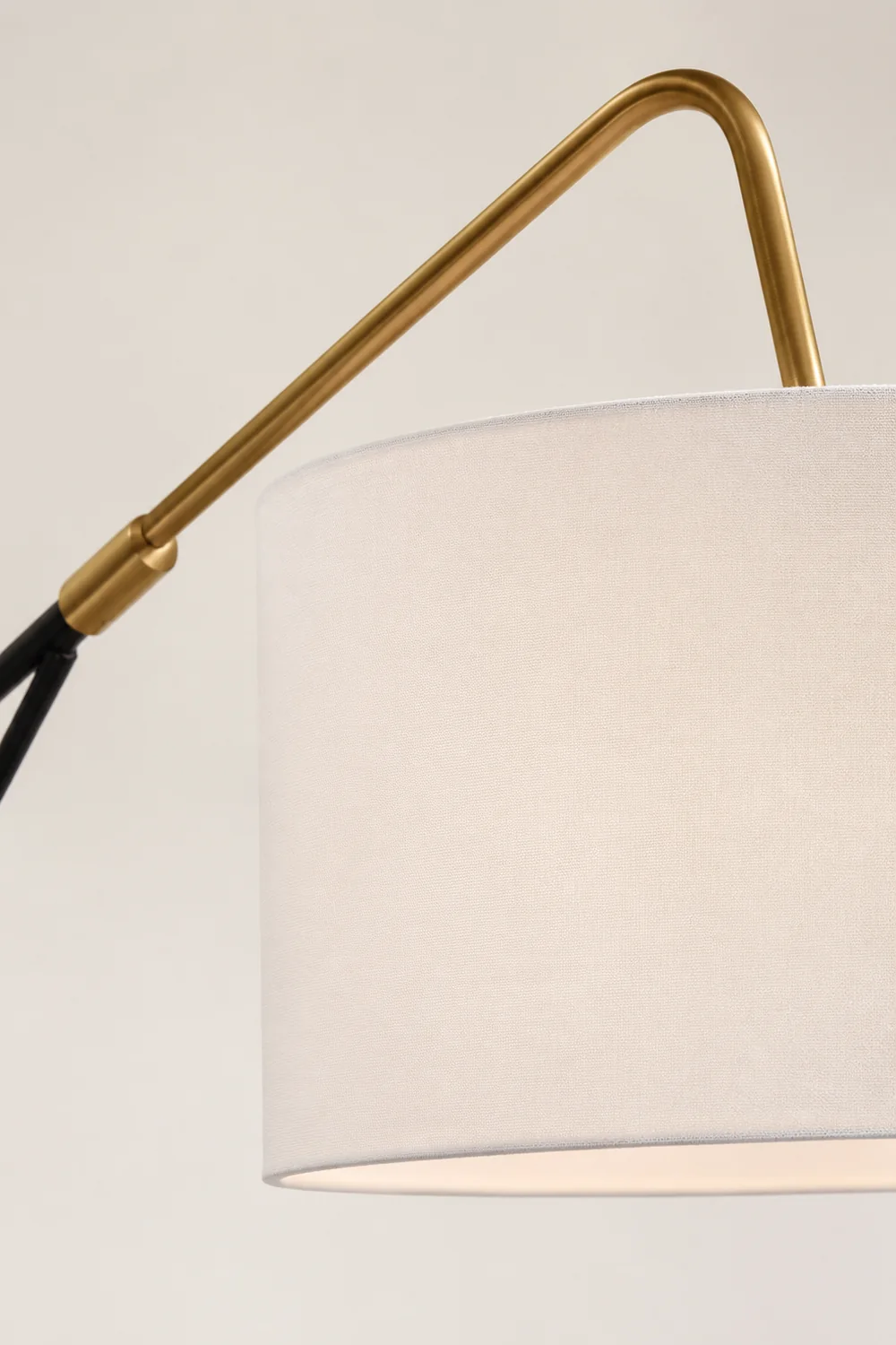 Eryn Elementar Stehleuchte, Metall & Textil, 180CM Lang - Lumpaz