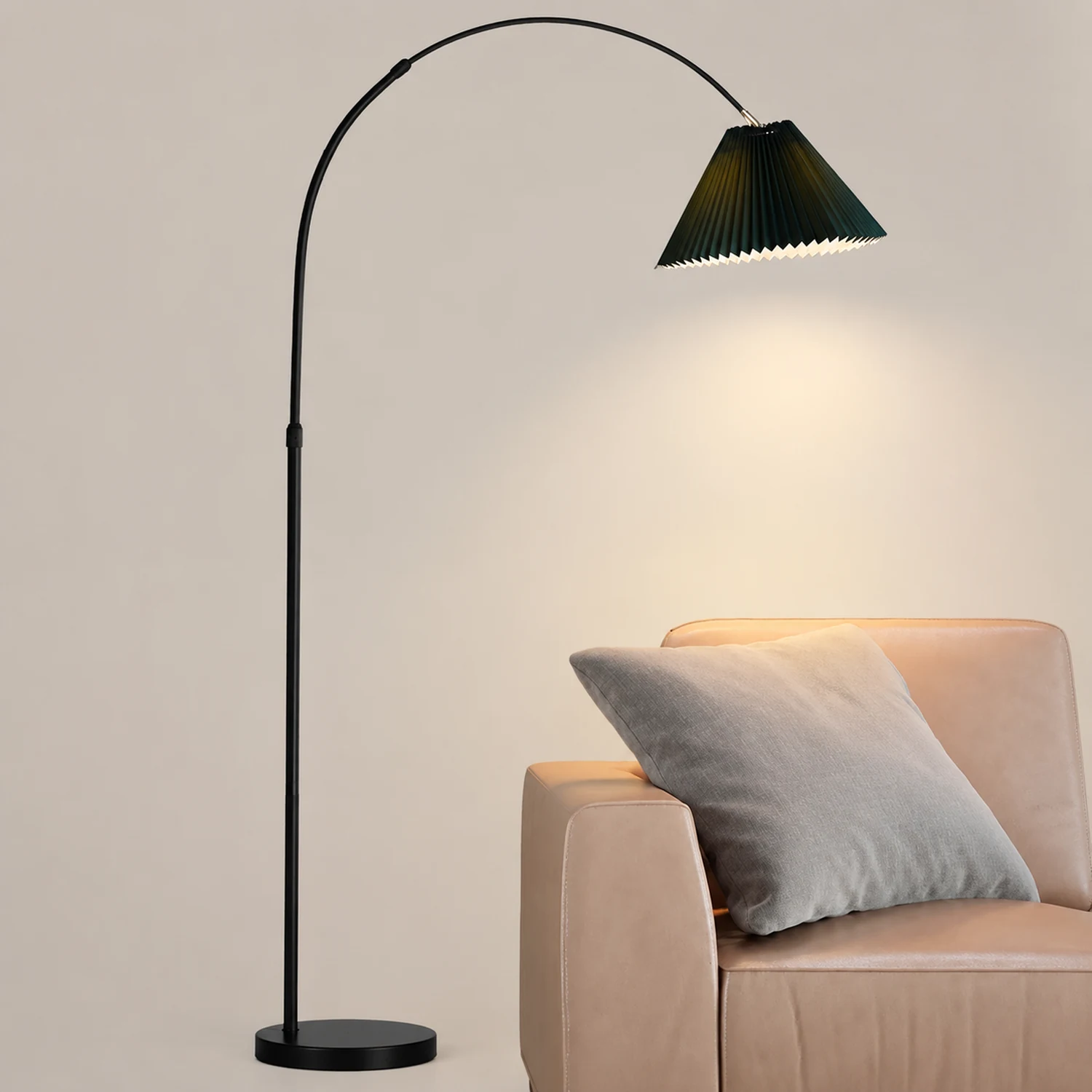 Eryn Plissiert Metall Stehleuchte, 3 Farben, 170CM Lang - Lumpaz