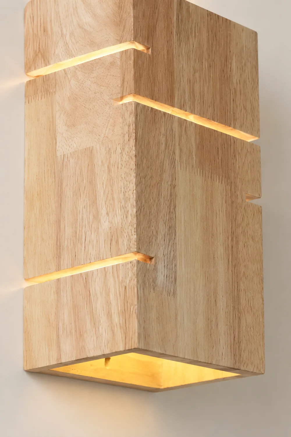 Ozawa Wandleuchte aus Holz, Rechteckig, L25CM - Lumpaz