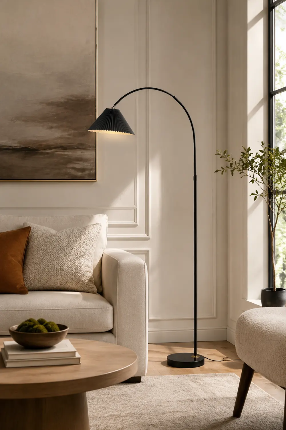 Eryn Plissiert Metall Stehleuchte, 3 Farben, 170CM Lang - Lumpaz