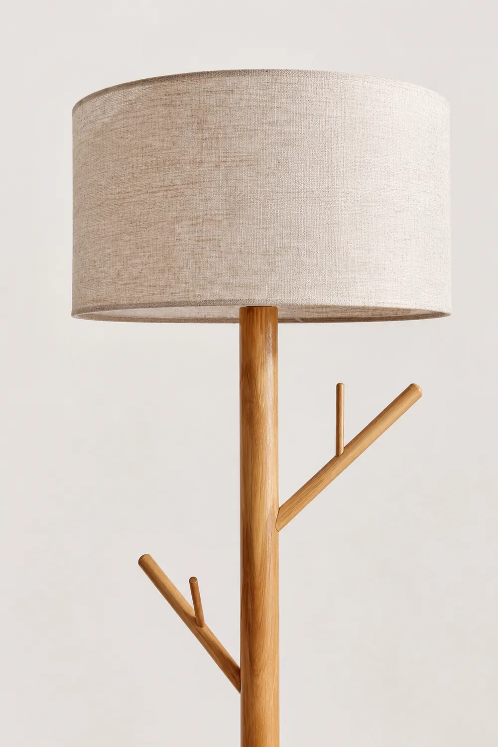 Muto Stehleuchte, Textil & Holz, 175CM Lang - Lumpaz