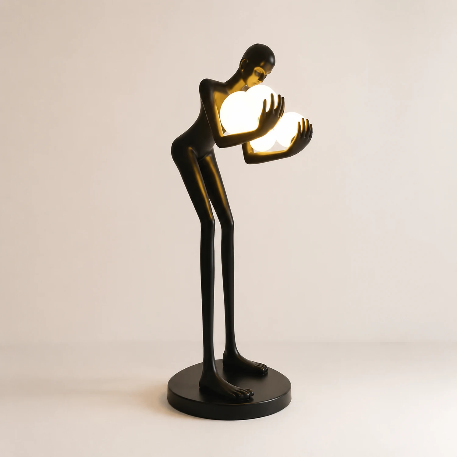 Salgado Mensch Ball Inhaber Stehleuchte, 4/6-flammig, 180/190CM Lang - Lumpaz