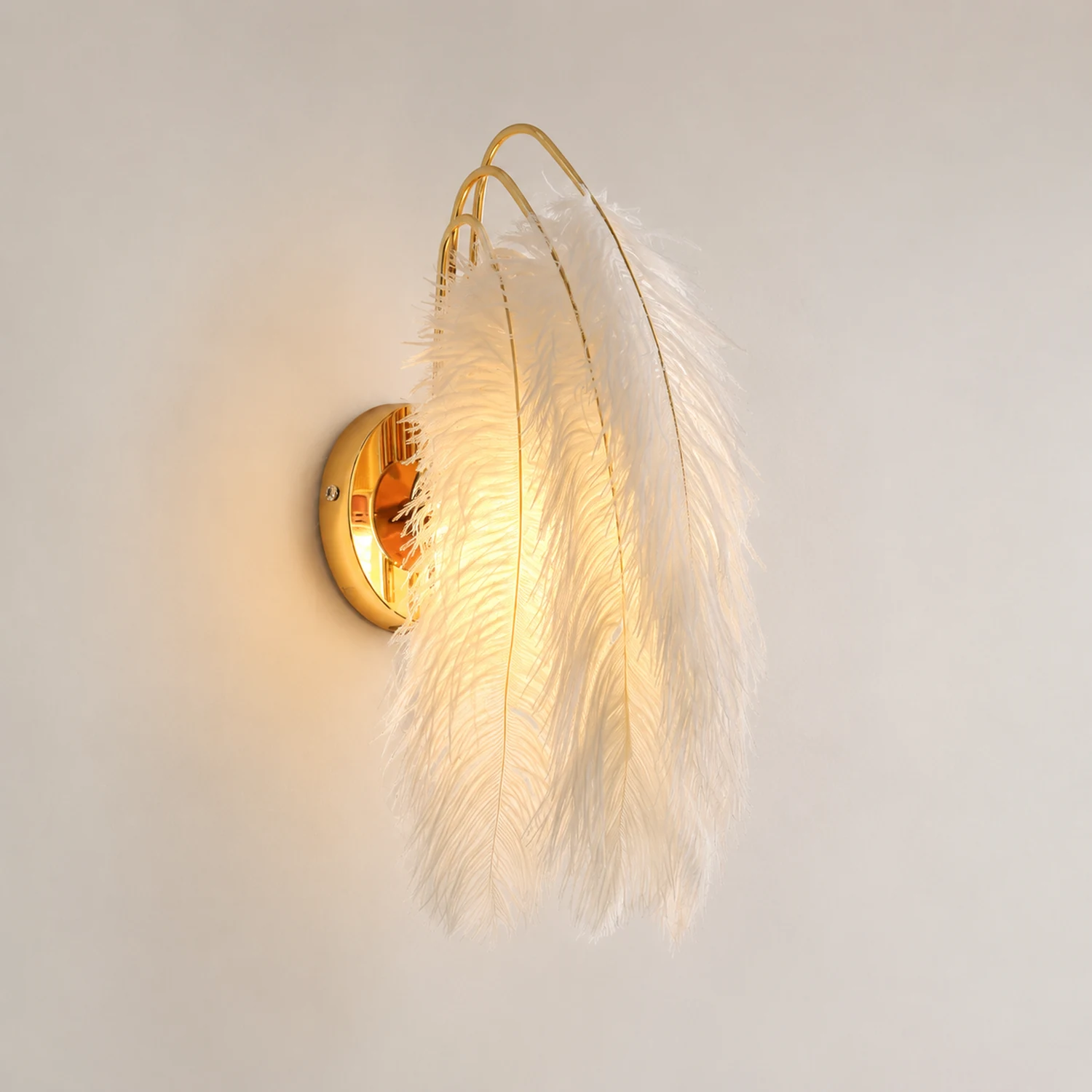 O'Moore Feder Wandleuchte, 38CM Lang - Lumpaz
