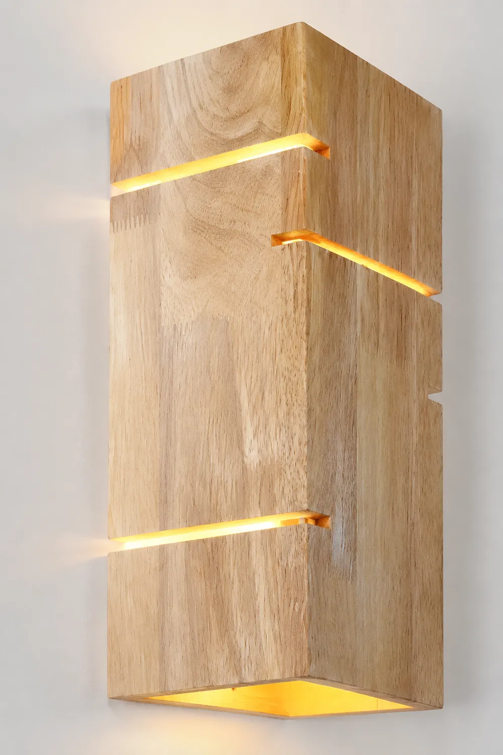Ozawa Wandleuchte aus Holz, Rechteckig, L25CM - Lumpaz