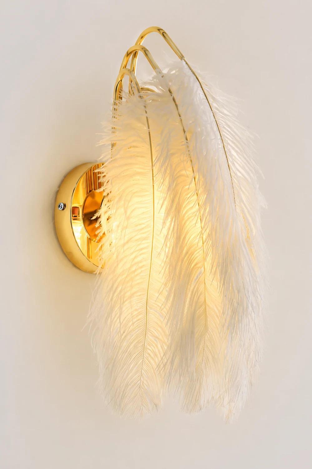 O'Moore Feder Wandleuchte, 38CM Lang - Lumpaz