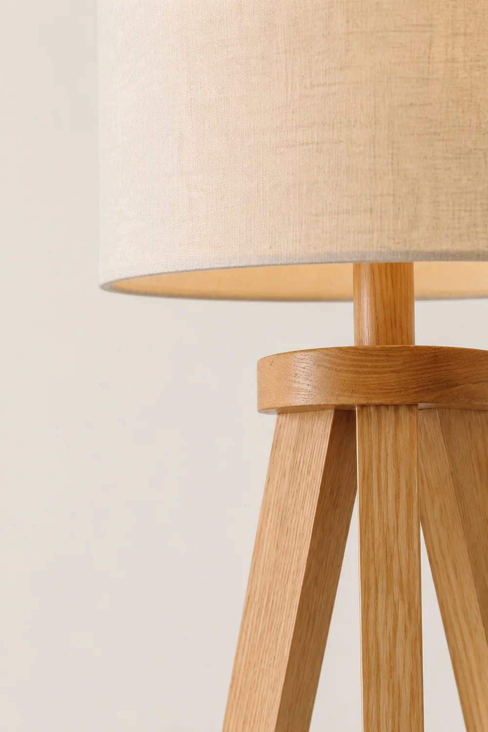 Ozawa Stehleuchte, Holz & Textil, 152CM Lang - Lumpaz