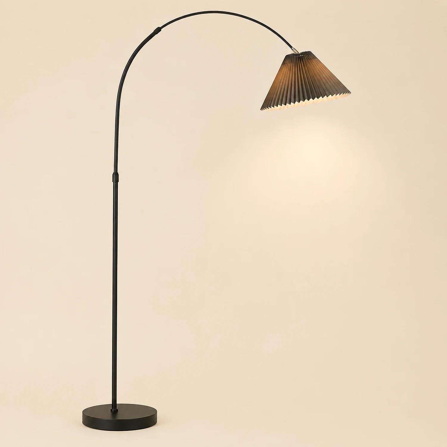 Eryn Plissiert Metall Stehleuchte, 3 Farben, 170CM Lang - Lumpaz