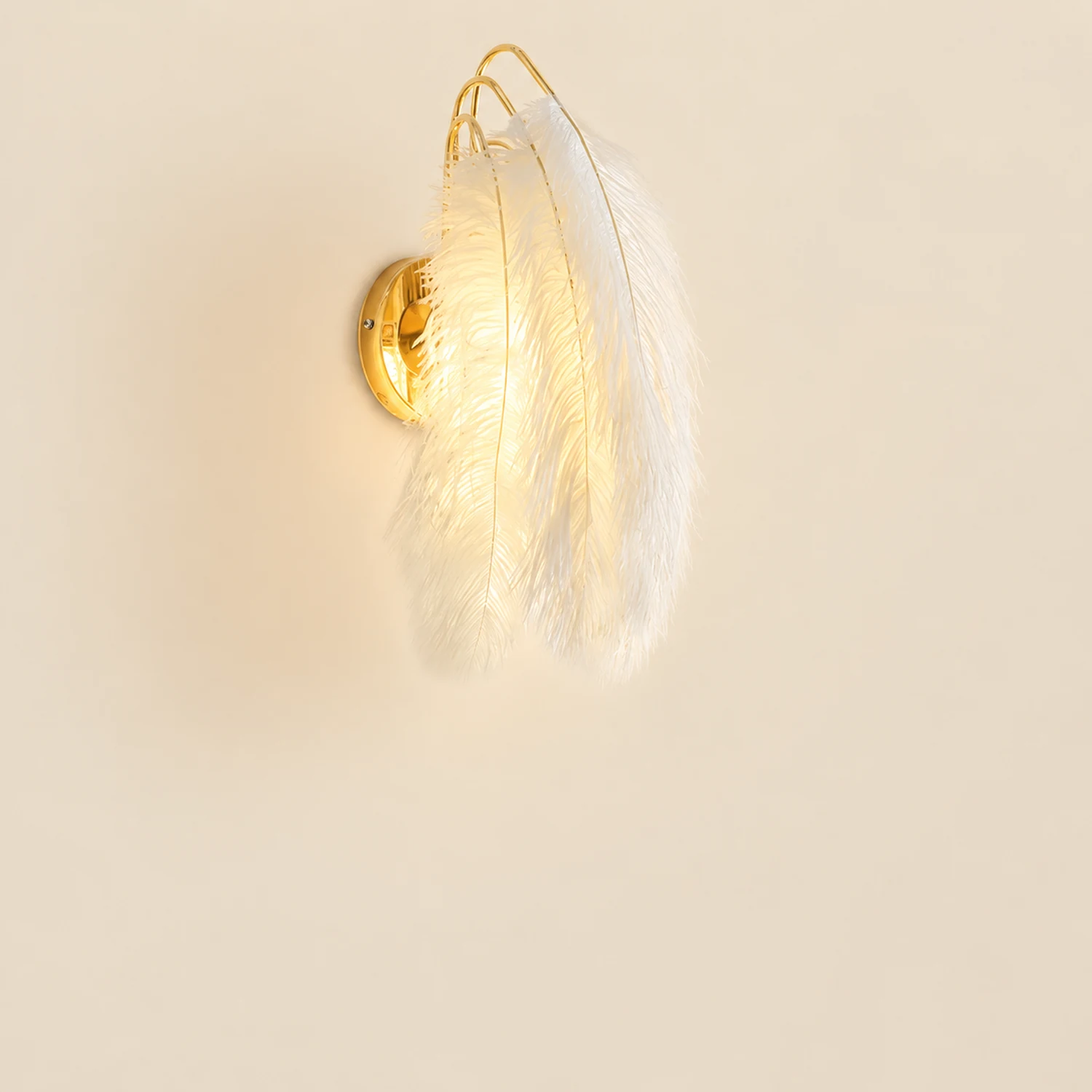O'Moore Feder Wandleuchte, 38CM Lang - Lumpaz
