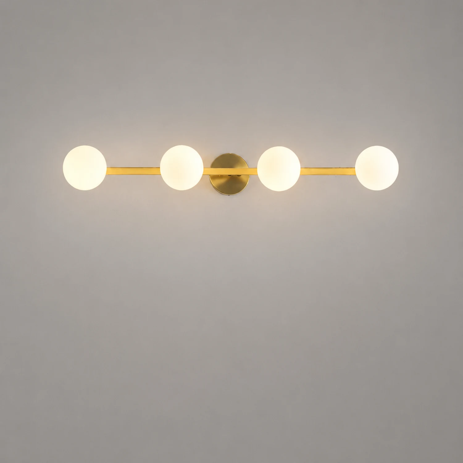 Valentina Spiegelfront Waschtisch-Wandleuchte, Metall & Glas, 3/4-flammig - Lumpaz