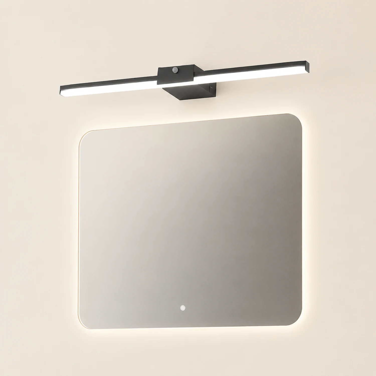 Edge Minimalistische Lineare Spiegelfront Waschtisch-Wandleuchte, L 40/60/80/100CM - Lumpaz