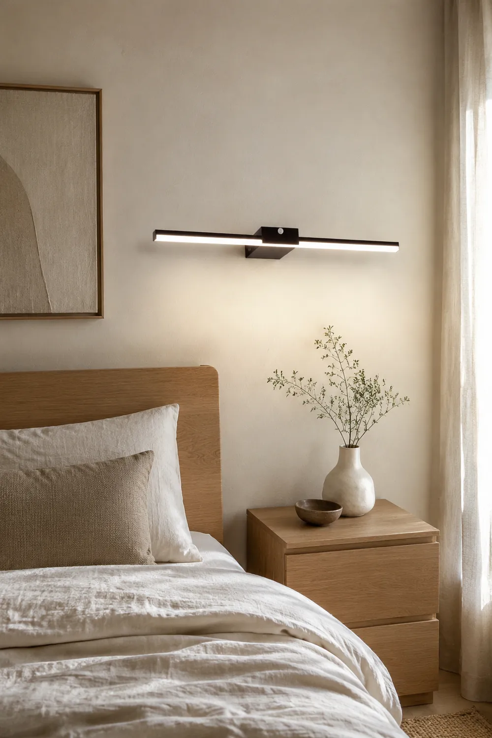 Edge Minimalistische Lineare Spiegelfront Waschtisch-Wandleuchte, L 40/60/80/100CM - Lumpaz