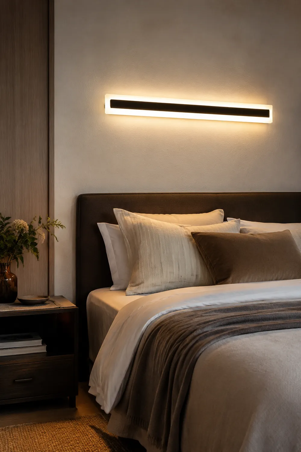 Edge Minimalist Linear Spiegelfront Waschtisch-Wandleuchte, L30/40/60/80/100CM - Lumpaz