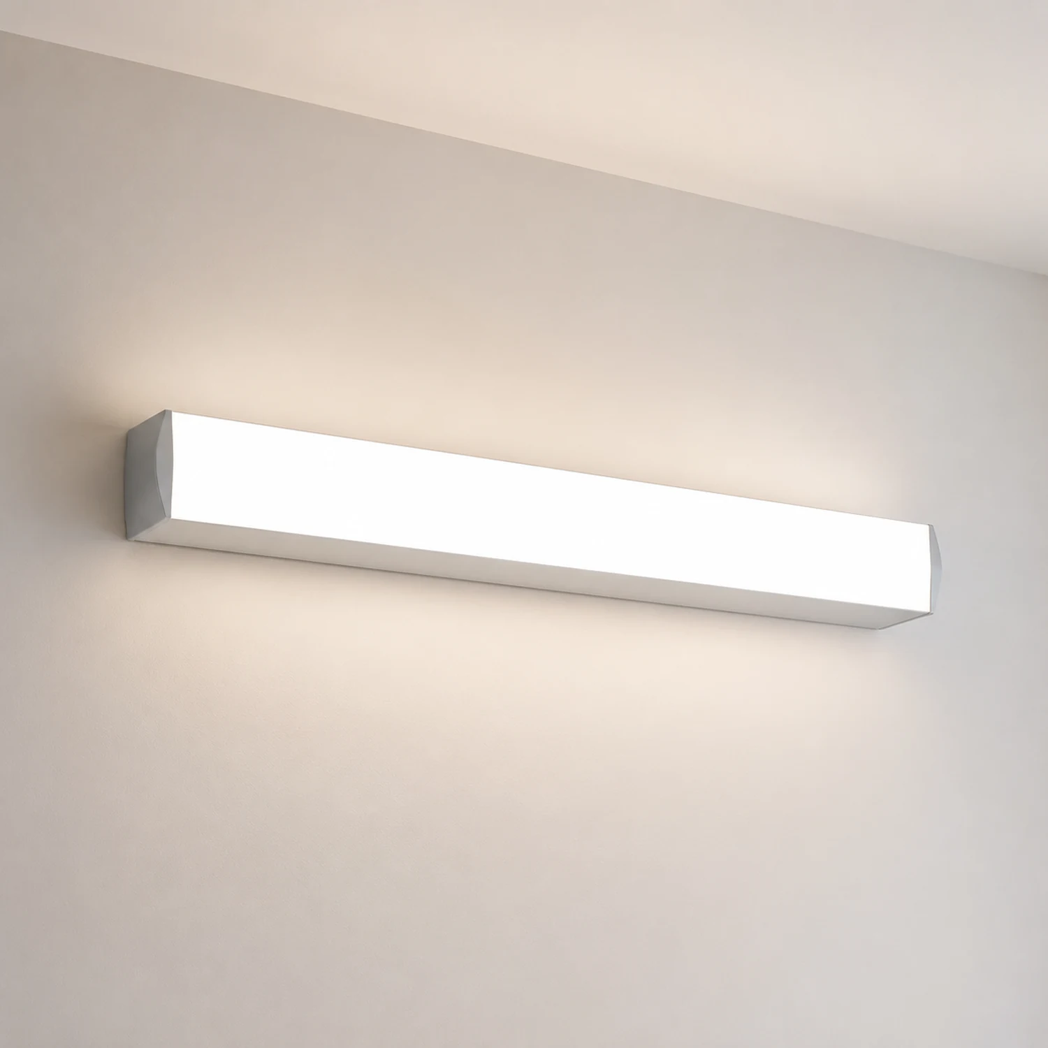 Leigh Grundlegende Rechteckige Spiegelfront Waschtisch-Wandleuchte, L25/40/60/80CM - Lumpaz