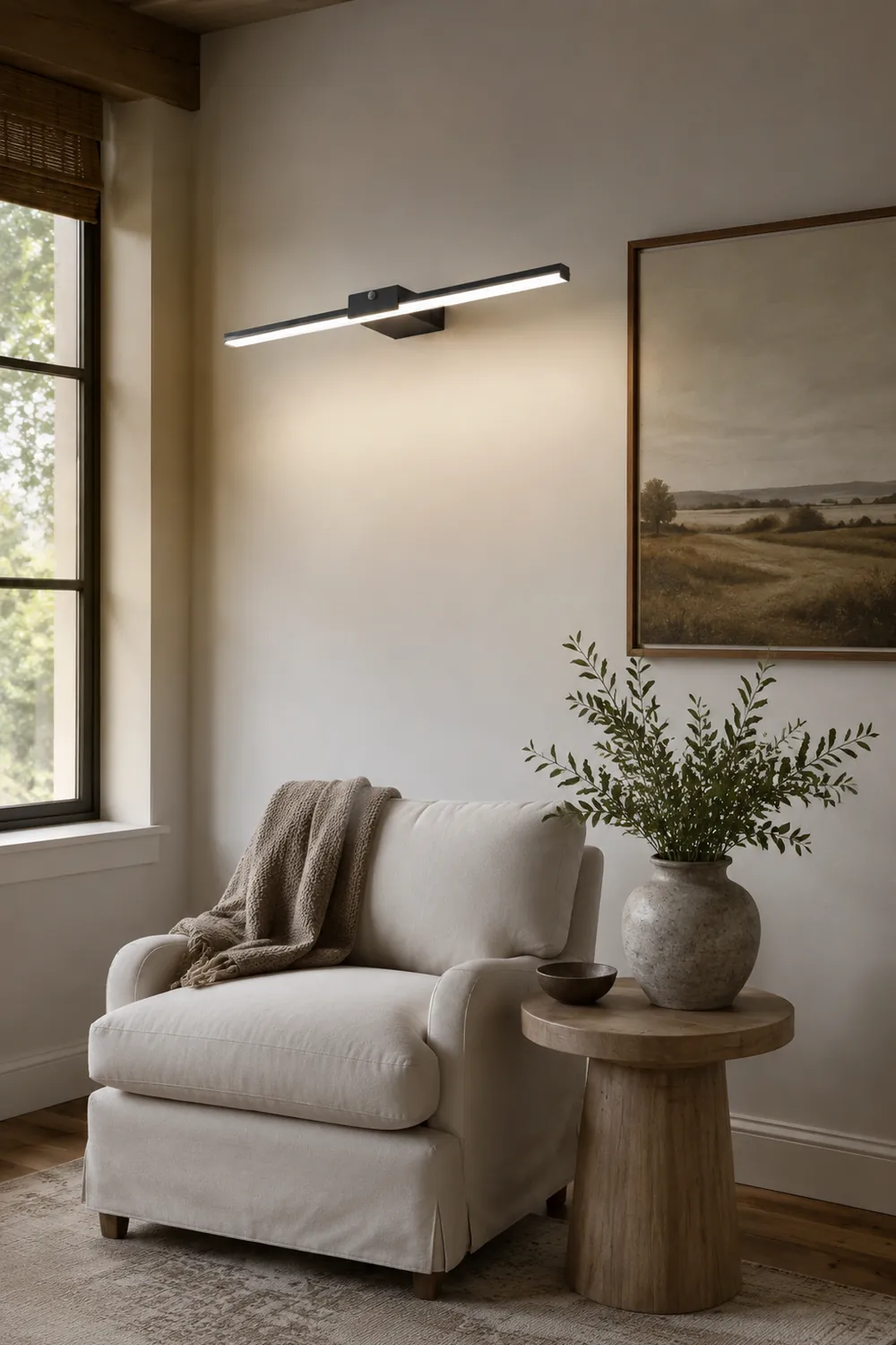 Edge Minimalistische Lineare Spiegelfront Waschtisch-Wandleuchte, L 40/60/80/100CM - Lumpaz