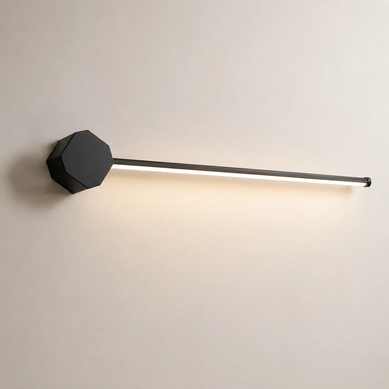 Edge Quadratische Lineare Spiegelfront Waschtisch-Wandleuchte, L 40/60/80CM - Lumpaz
