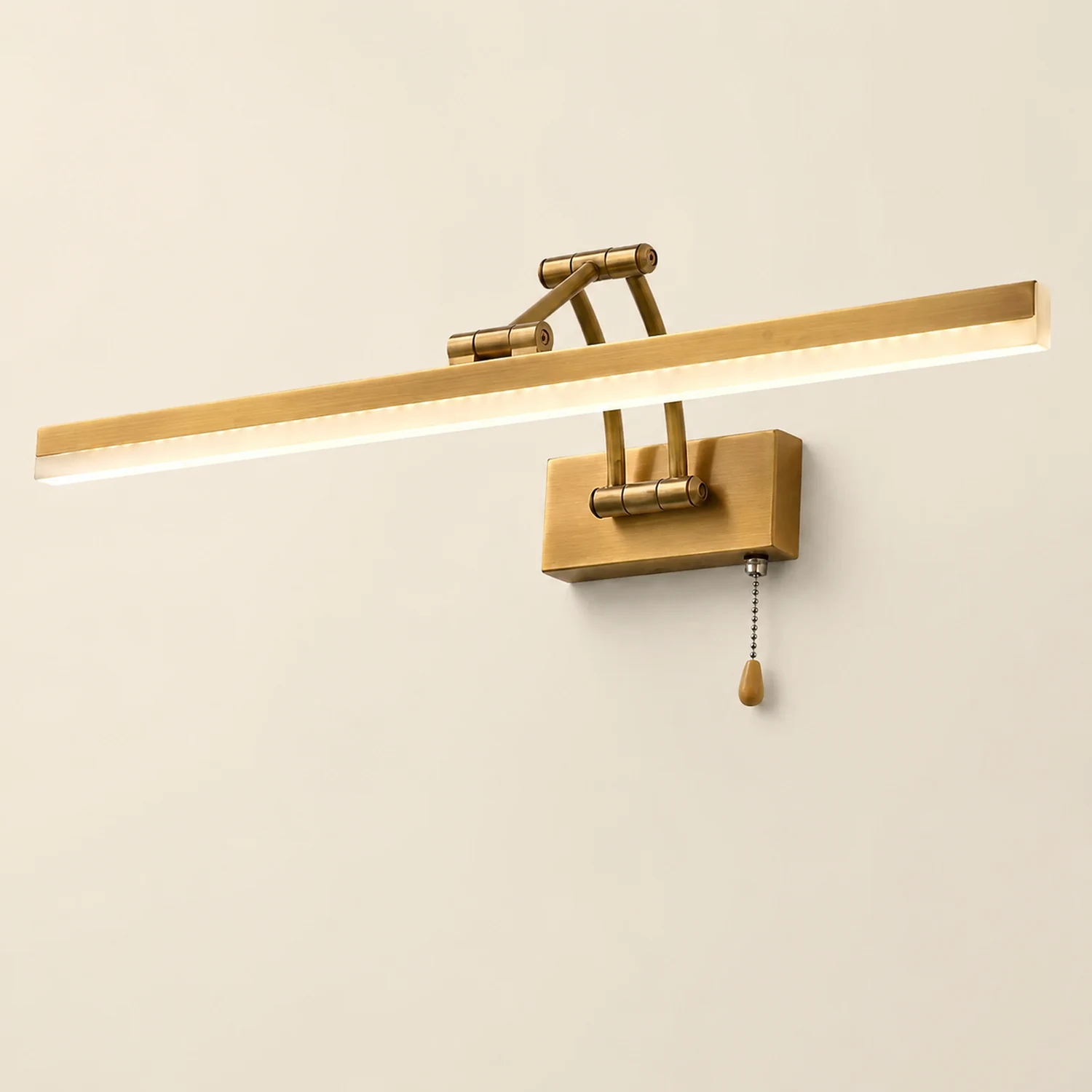 Leigh Spiegelfront Waschtisch-Wandleuchte, L 30/40/60/70/100CM - Lumpaz