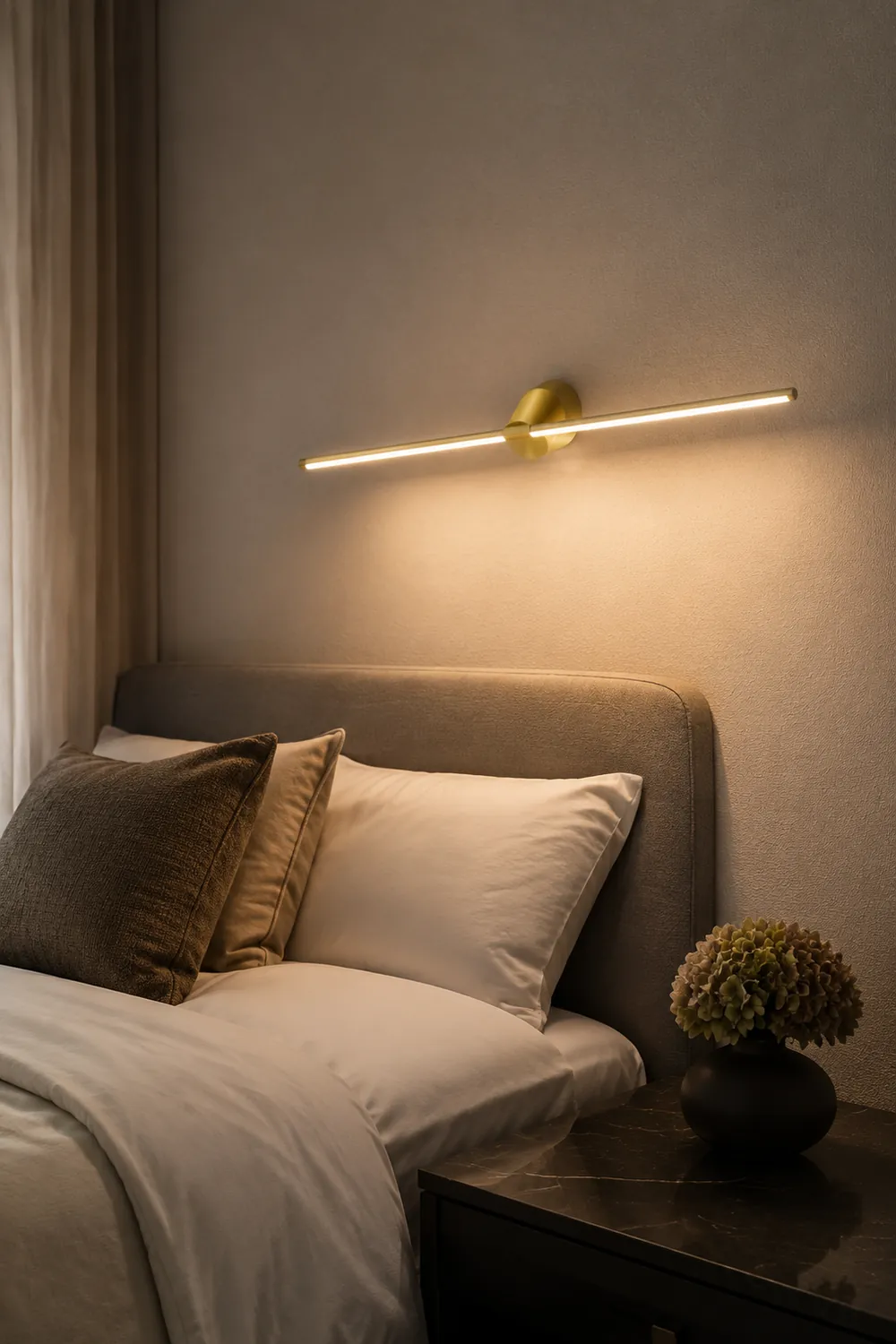 Leigh Spiegelfront Waschtisch-Wandleuchte 2 Farben, L 40/60/80/100cm - Lumpaz