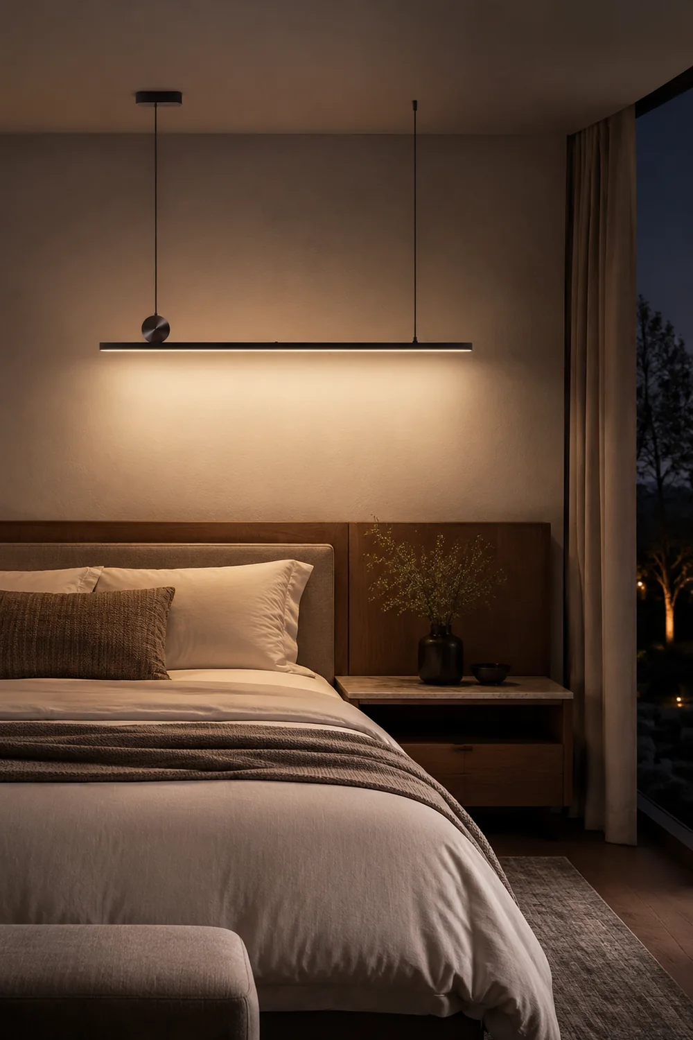 Edge Pendelleuchte, L 90/120CM - Lumpaz