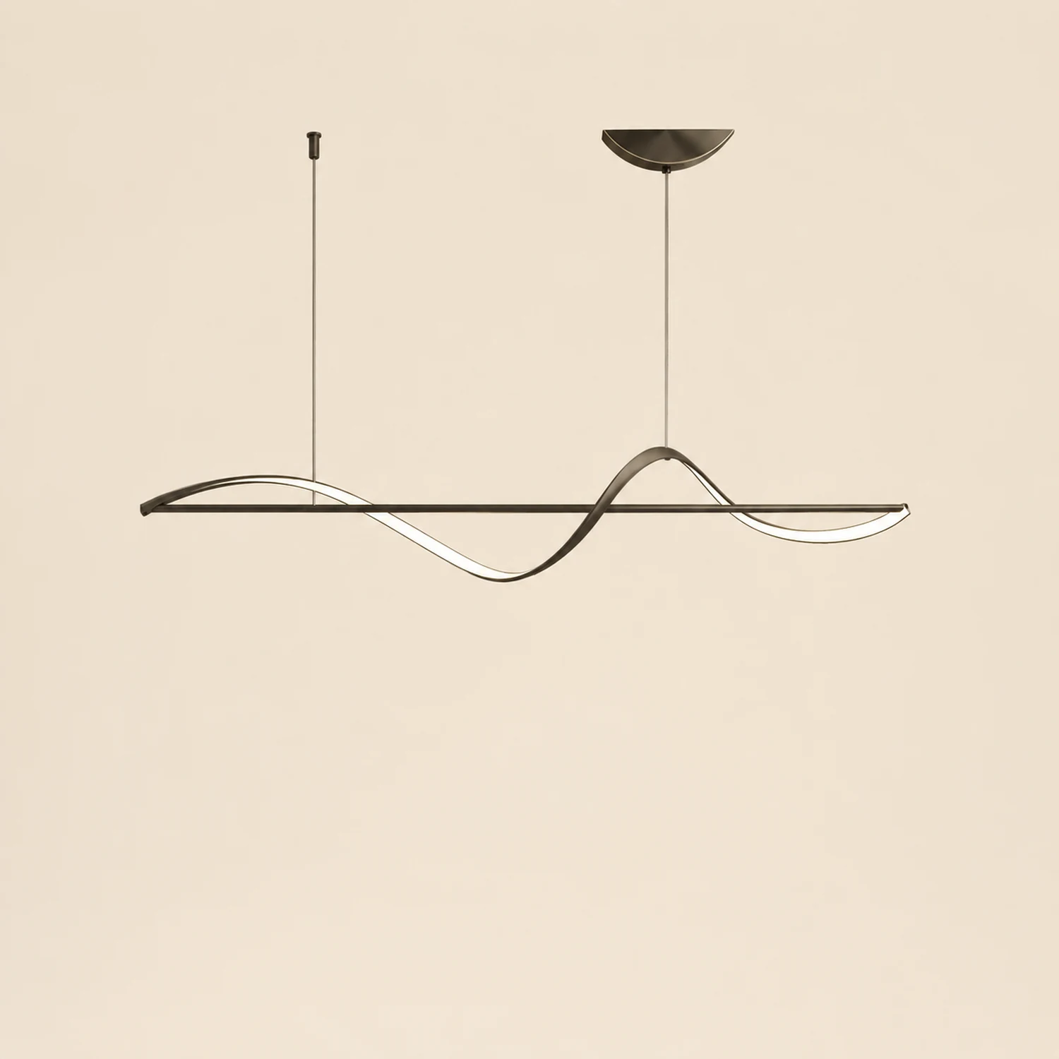 Wellenförmige Pendelleuchte, 120/140CM - Lumpaz