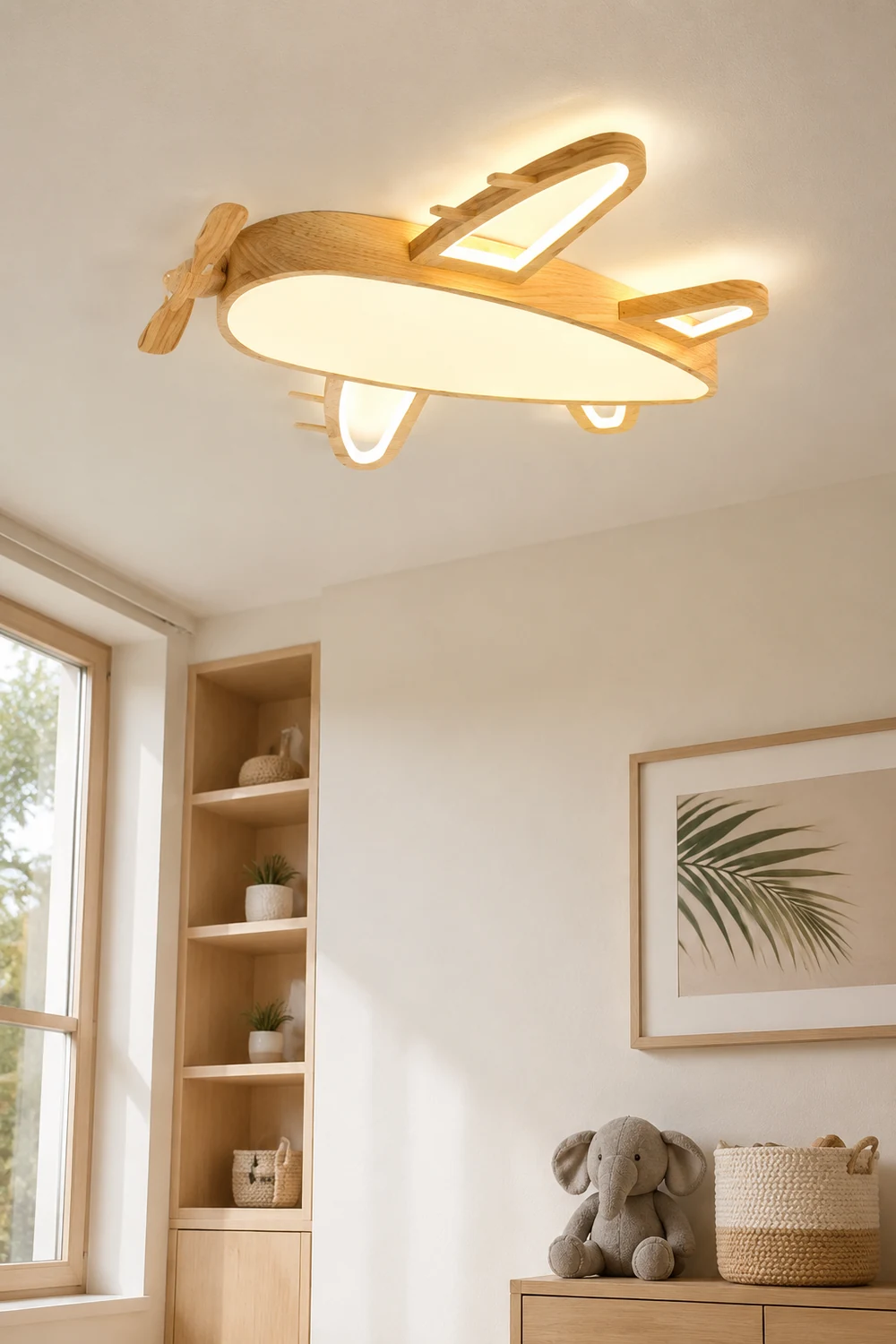Minori Flugzeugform Deckenleuchte, L 52/66CM - Lumpaz