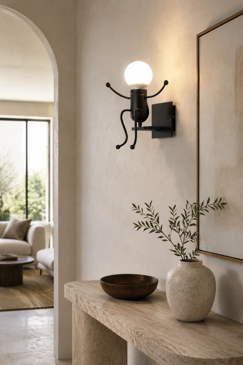 Luxo Retro Man Wandleuchte, 4 Stil - Lumpaz