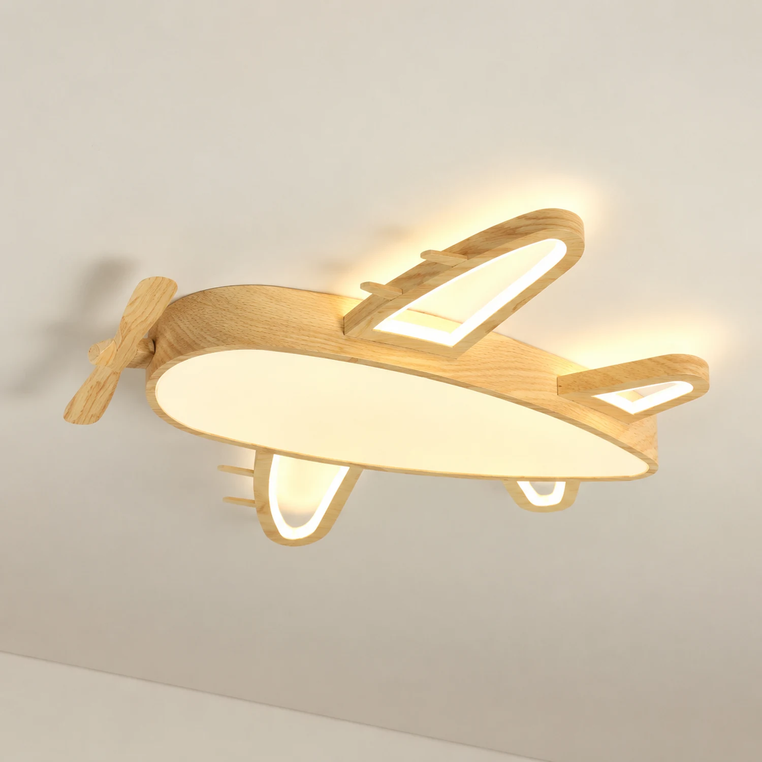Minori Flugzeugform Deckenleuchte, L 52/66CM - Lumpaz