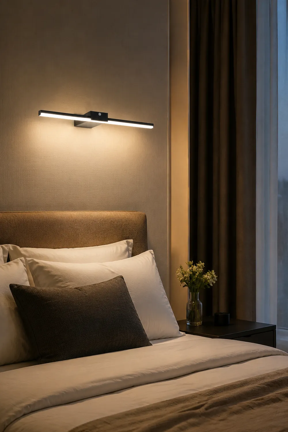 Edge Minimalistische Lineare Spiegelfront Waschtisch-Wandleuchte, L 40/60/80/100CM - Lumpaz