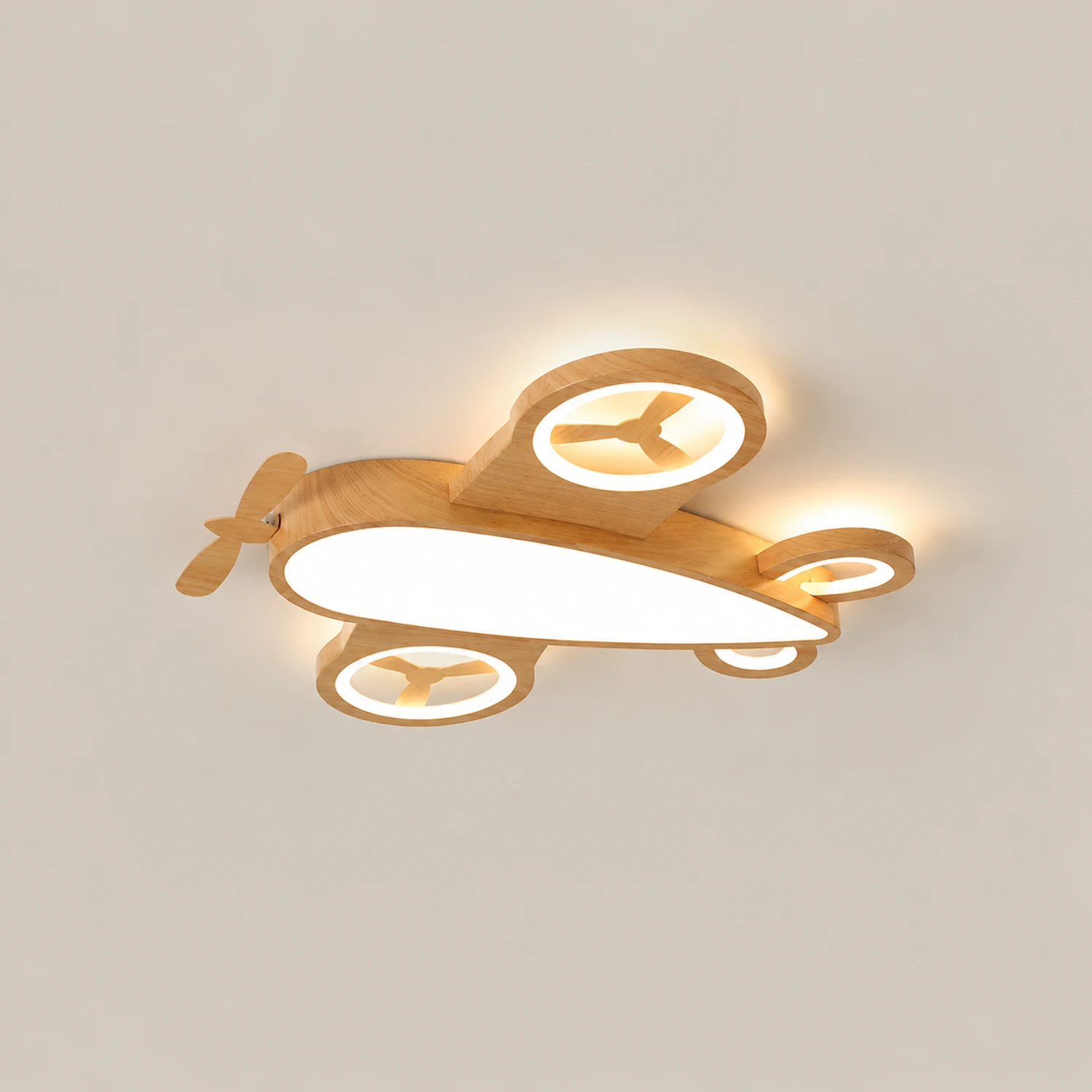 Minori Flugzeugform Deckenleuchte, L 52/66CM - Lumpaz